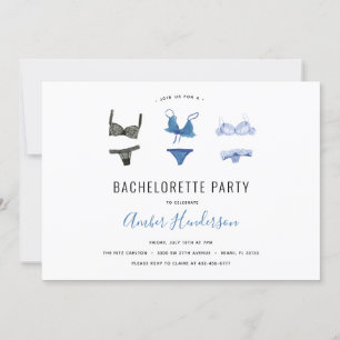 Inbjudan till partiet Lingerie Bachelorette