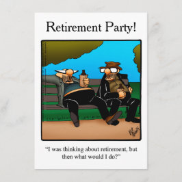 Inbjudan till partiet Pension Humor