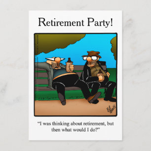 Inbjudan till partiet Pension Humor