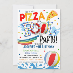 Inbjudan till partiet Pizza och Bassäng