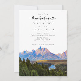 Inbjudan till partiet Rustic Mountain Bachelorette