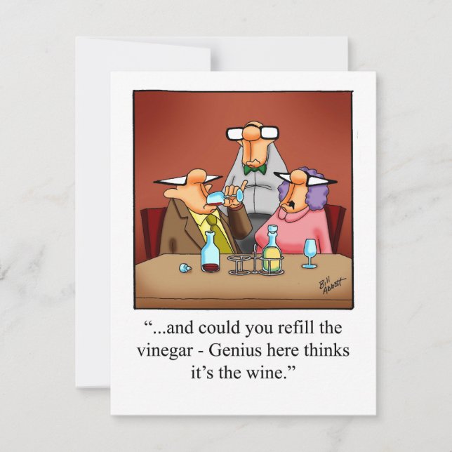 Inbjudan till partiet "Spectickles" i vin Humor (Framsida)