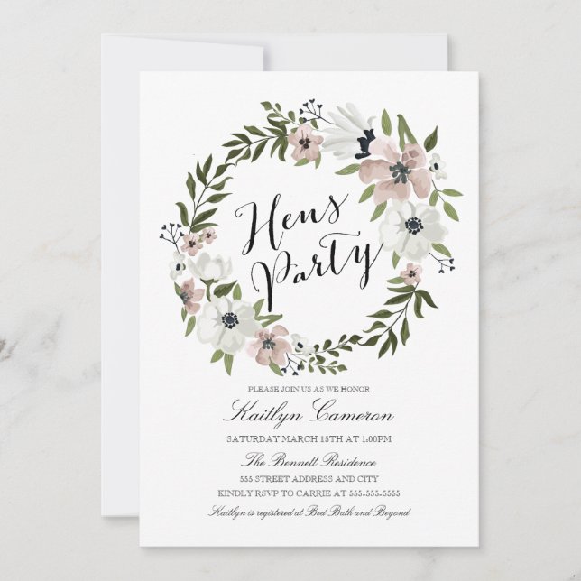 Inbjudan till partiet Utandningspartiet för Blommi (Framsida)