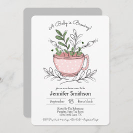 Inbjudan till Party-babykläder för Tea Kopp