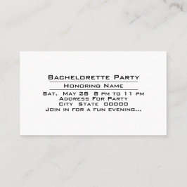 Inbjudan till party Bachelorette Firande