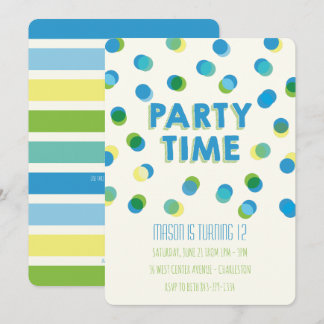 Inbjudan till Party Dots Barns födelsedag