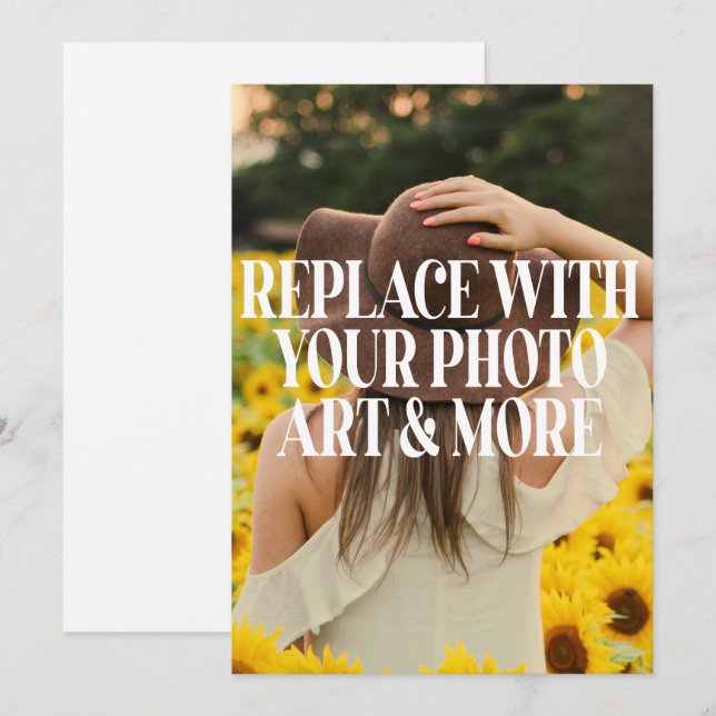 Inbjudan till party eller evenemang (Fram/baksida)