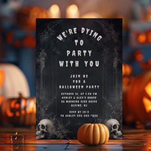 Inbjudan till Party Halloween-replikering