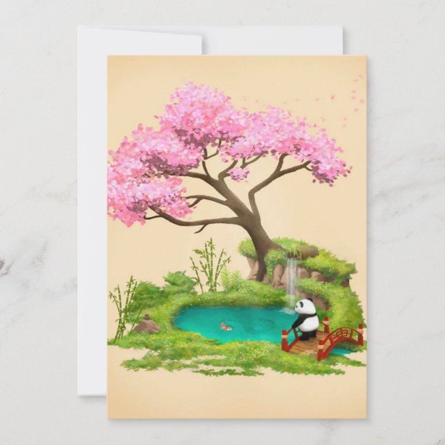 Inbjudan till Party | Panda Älskare | Björsäckspan (Framsida)