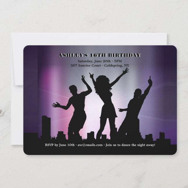 Inbjudan till party-personer (Framsida)