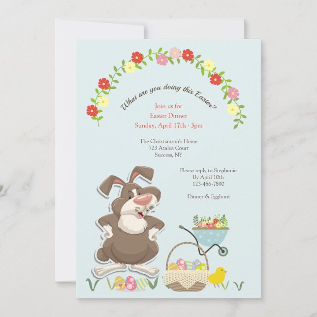 Inbjudan till påsk (Framsida)