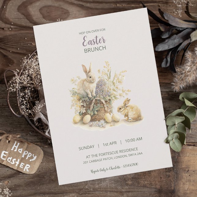 Inbjudan till påsk Brunch Bunny (Skapare uppladdad)