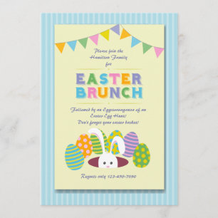 Inbjudan till påsk Brunch Bunny