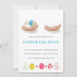 Inbjudan till påsk Brunch Egg Hunt