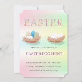 Inbjudan till påsk Brunch Egg Hunt