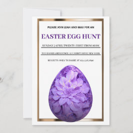 Inbjudan till påsk Brunch Egg Hunt