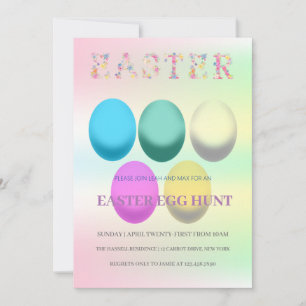 Inbjudan till påsk Brunch Egg Hunt
