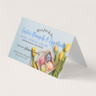 Inbjudan till påsk Brunch Egg Hunt Påsk Brunch