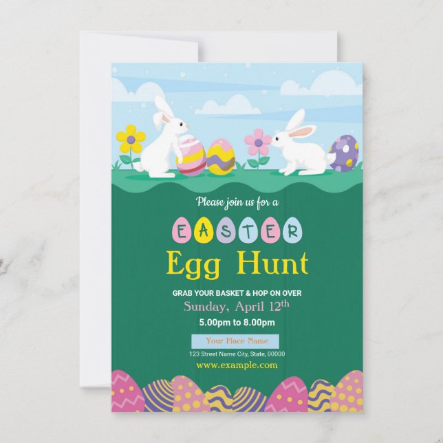 Inbjudan till Påsk-part (Framsida)