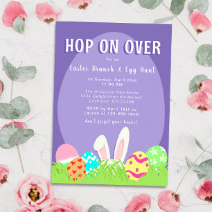 Inbjudan till påskhare Egg Hunt och Söndag Brunch