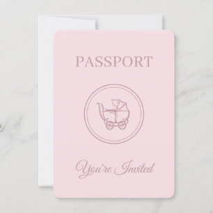Inbjudan till pass för Rosa av babybesökare för re
