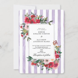 Inbjudan till Pastel Lilac Färgad Wedding