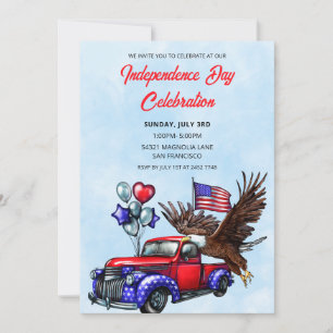 Inbjudan till Patriotic Car och Eagle 4:e juli