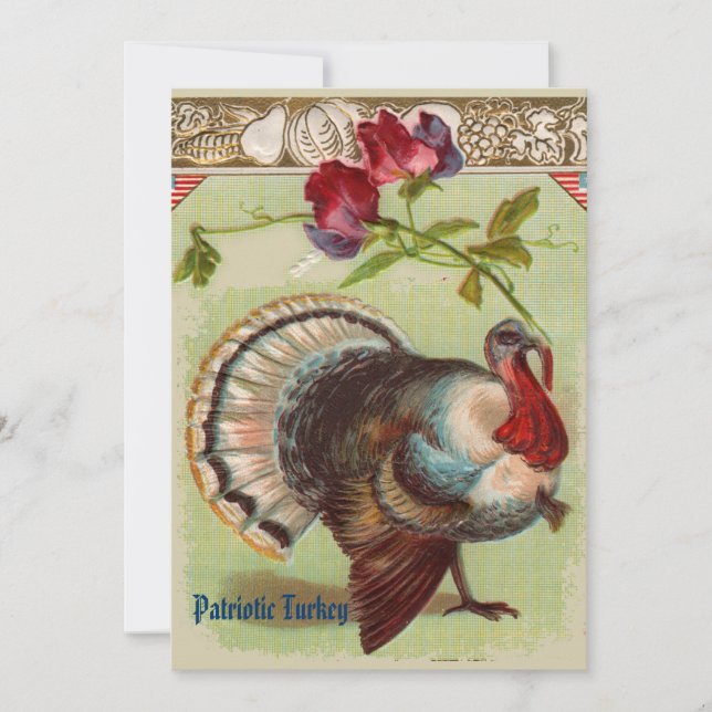 Inbjudan till Patriotic Turkey Party (Framsida)