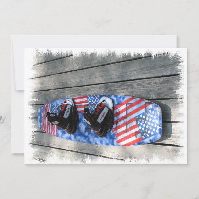 Inbjudan till Patriotic Wakeboard (Framsida)