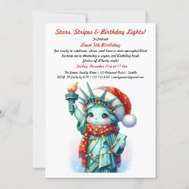 Inbjudan till Patriotic Winter Birthday