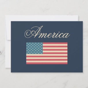 Inbjudan till Patriotiska amerikanska Flagga