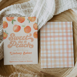 Inbjudan till Peach Baby Shower | Peach