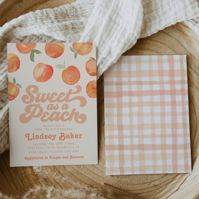 Inbjudan till Peach Baby Shower | Peach (Skapare uppladdad)