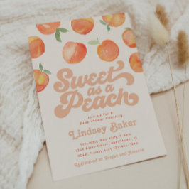 Inbjudan till Peach Baby Shower | Peach