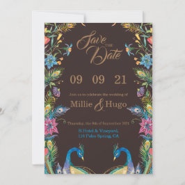 Inbjudan till Peacock Them Wedding