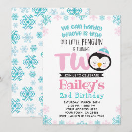 Inbjudan till Penguin 2:a födelsedagen