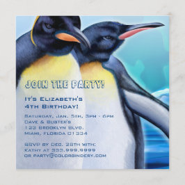 Inbjudan till Penguin 5,25 x 5,25 tum