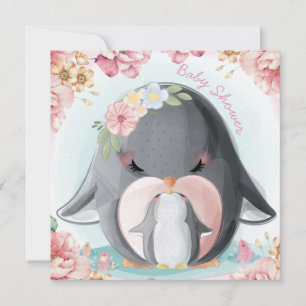 Inbjudan till Penguins Baby Shower