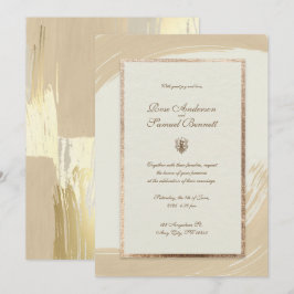 Inbjudan till Penseldrag för vattenfärgen Ro Guld 