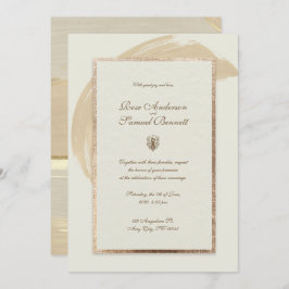 Inbjudan till Penseldrag för vattenfärgen Ro Guld 