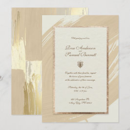 Inbjudan till Penseldrag för vattenfärgen Ro Guld 