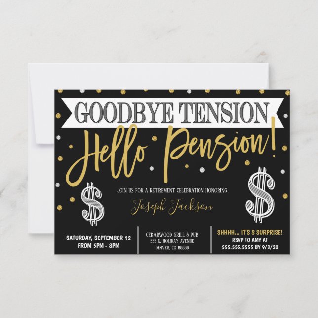 Inbjudan till pension (Framsida)