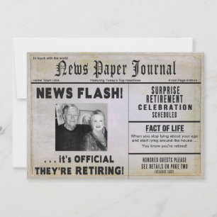 Inbjudan till pension (COUPLE) - FOTO/ NewsPAPER