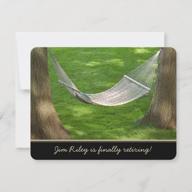 Inbjudan till pension Hammock (Framsida)