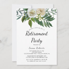 Inbjudan till Pension-partiet Classic White Flower