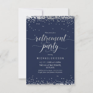 Inbjudan till pension-partiet - Elegant Silver, fl