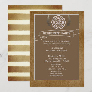 Inbjudan till Pension-partiet för brandman