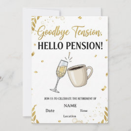 Inbjudan till Pension-partiet 🎉 Funny & Elegant |