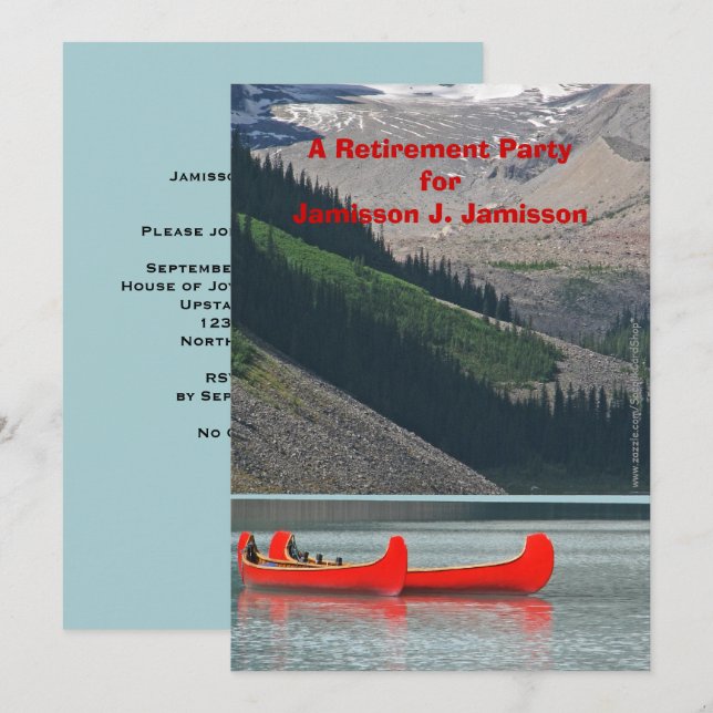 Inbjudan till Pension-partiet, Kanarieöarna i berg (Fram/baksida)