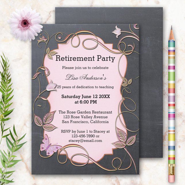 Inbjudan till Pension-partiet Lärare Blackboard (Skapare uppladdad)